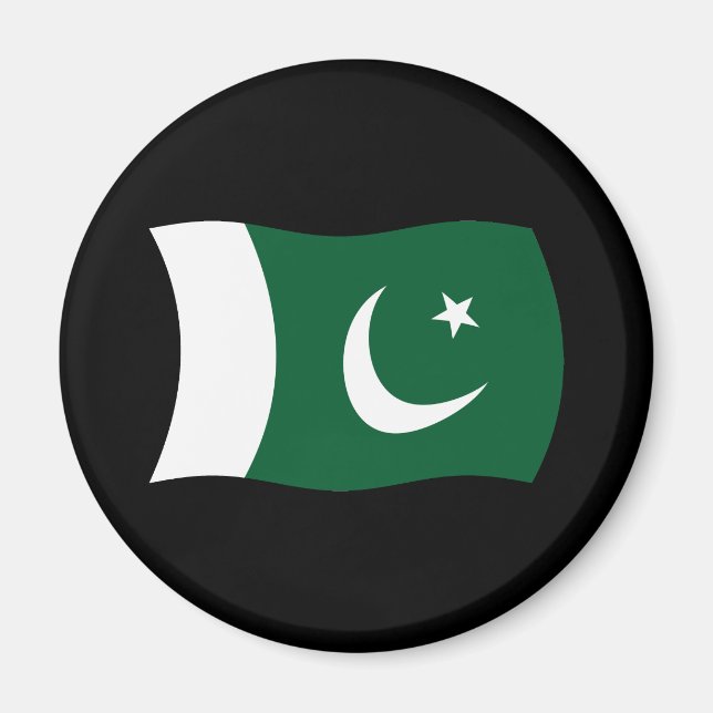 Aimant Drapeau du Pakistan (Devant)
