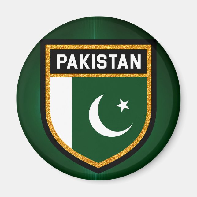 Aimant Drapeau du Pakistan (Devant)