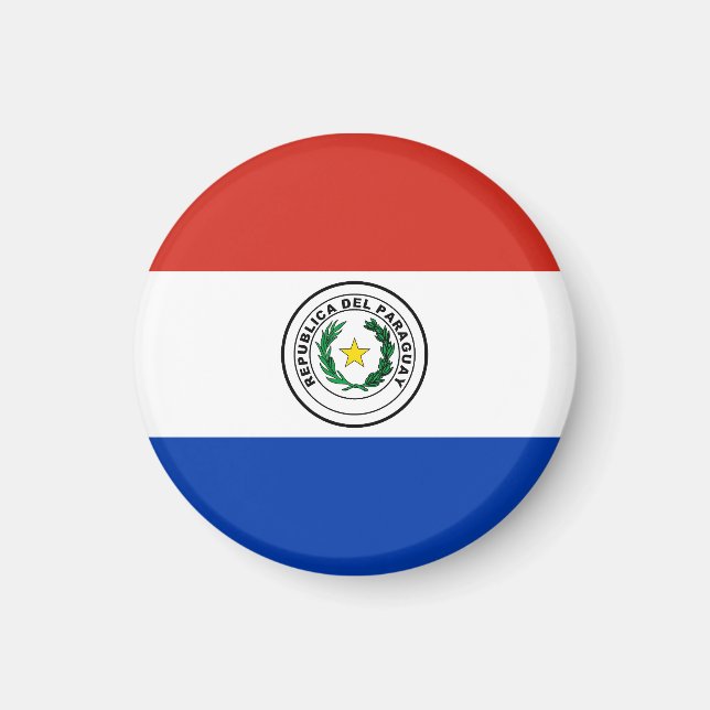 Aimant Drapeau du Paraguay (Devant)