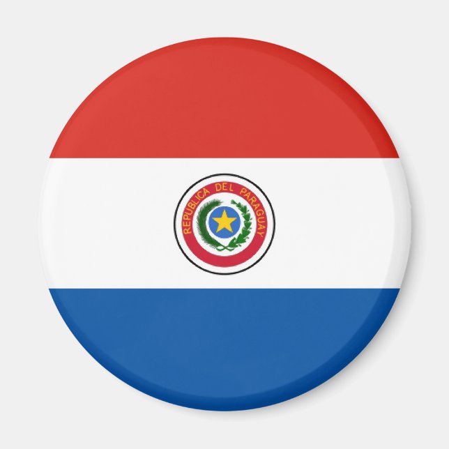 Aimant Drapeau du Paraguay (Devant)