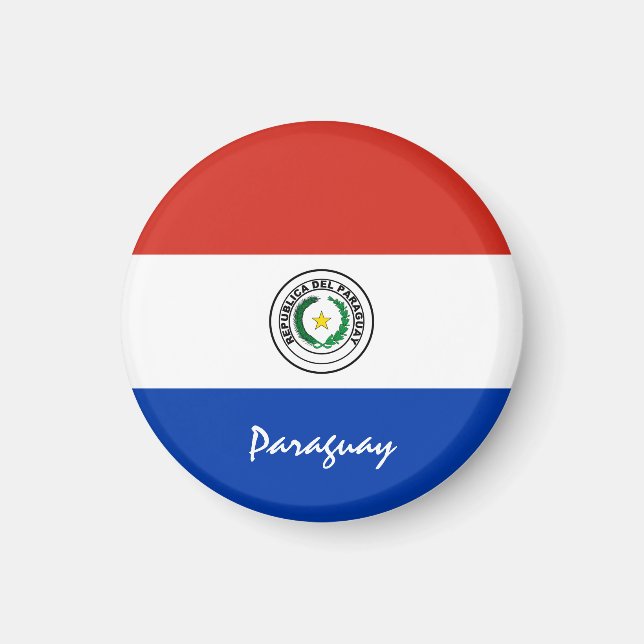 Aimant Drapeau du Paraguay et Amérique du Sud - Amateurs  (Devant)