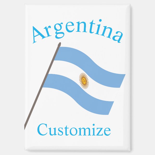 Aimant Drapeau du pays Argentine Thunder_Cove (Recto)