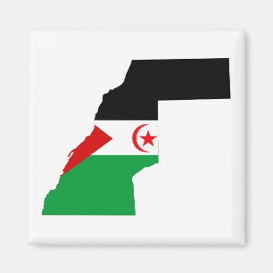 Aimant drapeau du pays du sahara occidental symbole de la