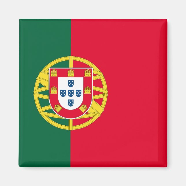 Aimant Drapeau du Portugal pour jour férié au Portugal (Devant)