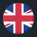 Aimant Drapeau du Royaume-Uni<br><div class="desc">The United Kingdom flag is a white fimbriated symmetric red cross on a blue field with a white fimbriated counterchange tire of red and white. The used colors in the flag are blue, red, white. The proportion of the United Kingdom flag is 1:2. The Flag of the United Kingdom, adopté...</div>