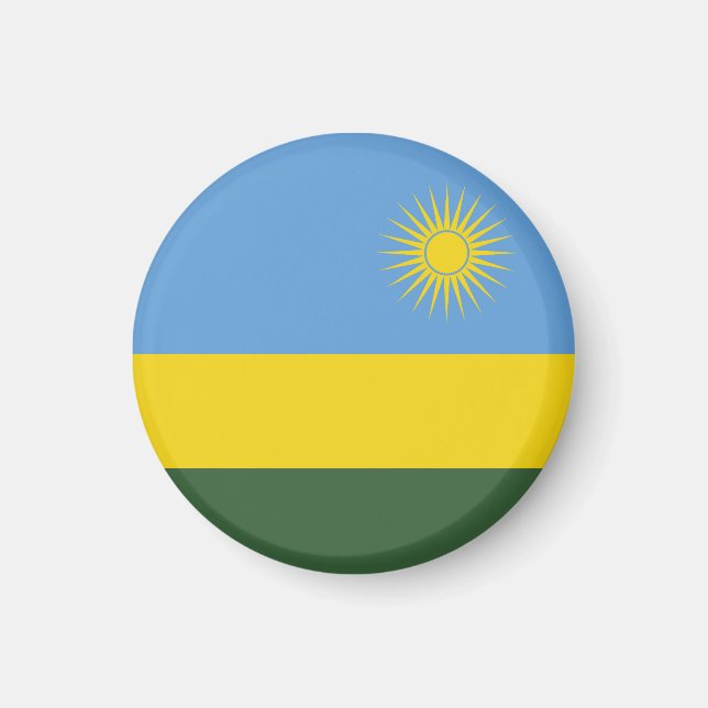 Aimant Drapeau du Rwanda (Devant)