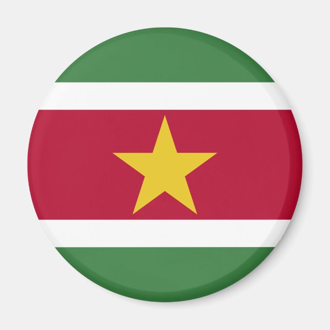 Aimant Drapeau du Suriname (Devant)
