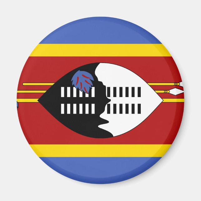 Aimant Drapeau du Swaziland (Devant)