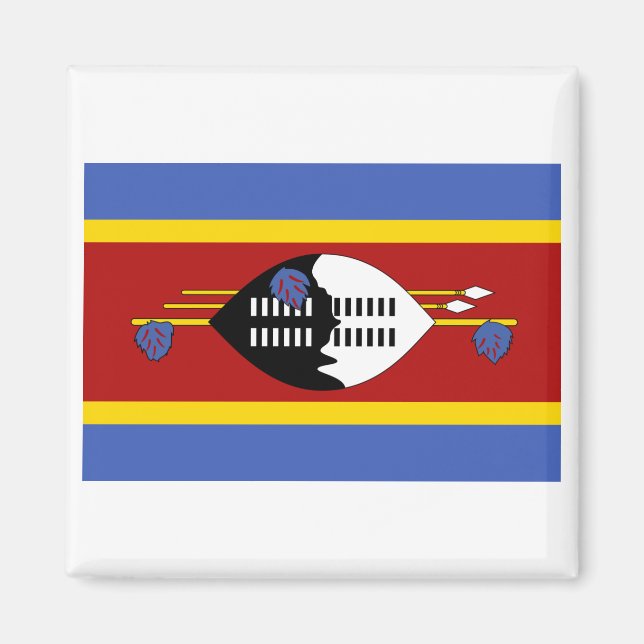 Aimant Drapeau du Swaziland (Devant)
