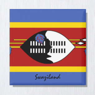 Aimant Drapeau du Swaziland & Amateurs de vacances/sports