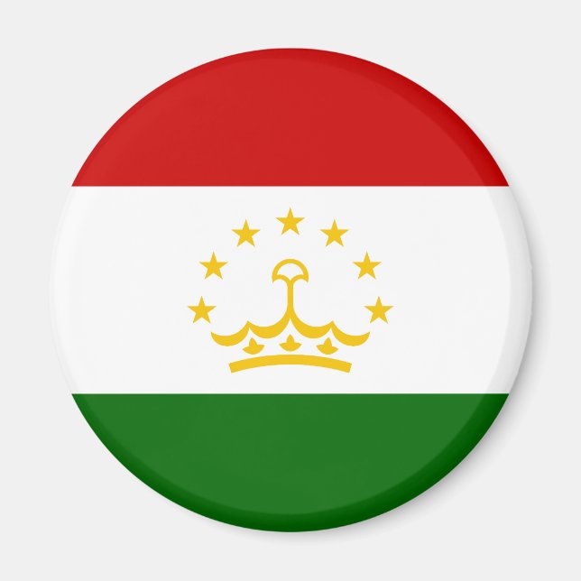 Aimant Drapeau du Tadjikistan (Devant)