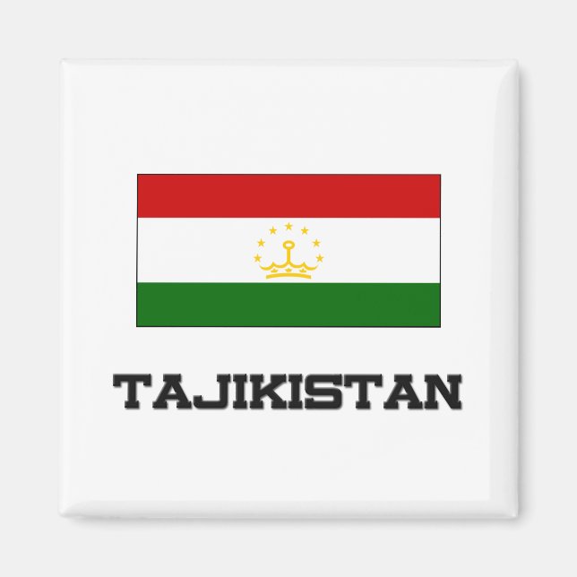 Aimant Drapeau du Tadjikistan (Devant)