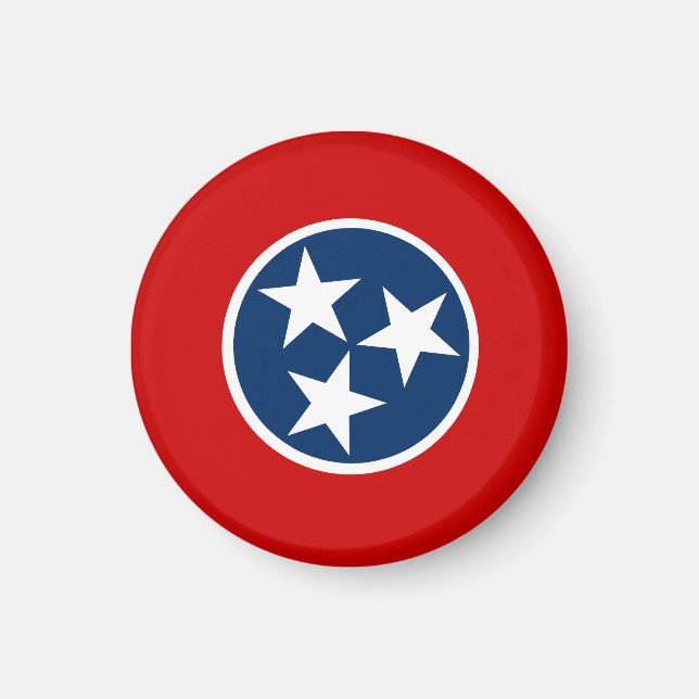 Aimant Drapeau du Tennessee (Devant)