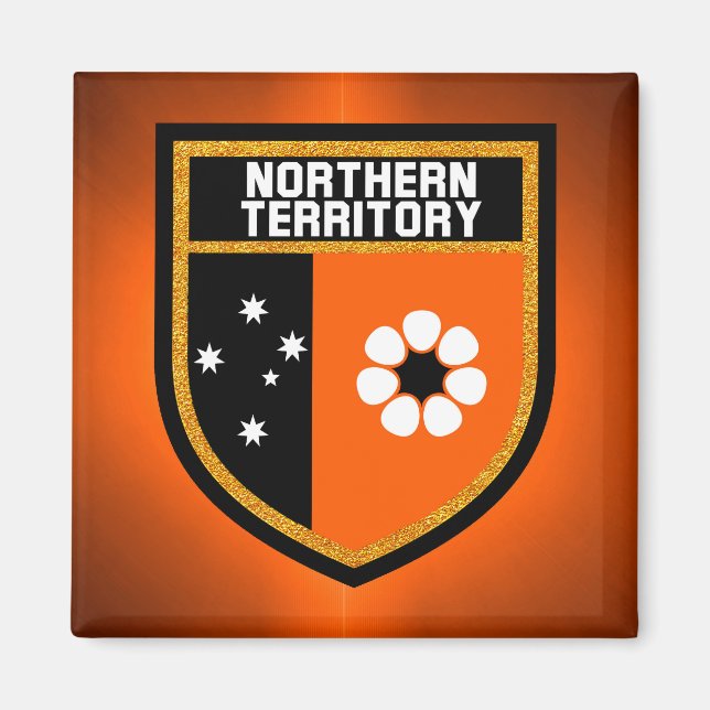 Aimant Drapeau du Territoire du Nord (Devant)