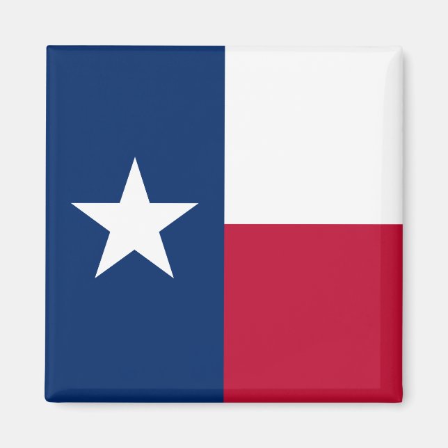 Aimant Drapeau du Texas : Longhorns, l'État de la Lone St (Devant)