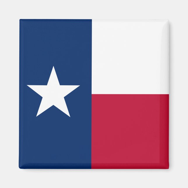Aimant Drapeau du Texas & Texas, États-Unis vacances/spor (Devant)