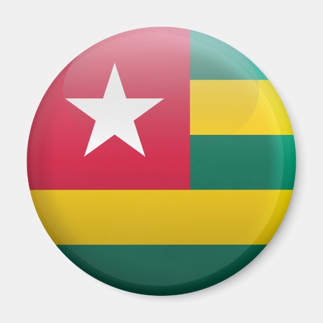 Aimant Drapeau du Togo (Devant)