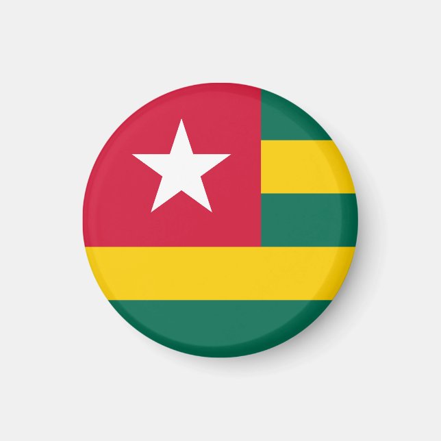 Aimant drapeau du Togo (Devant)