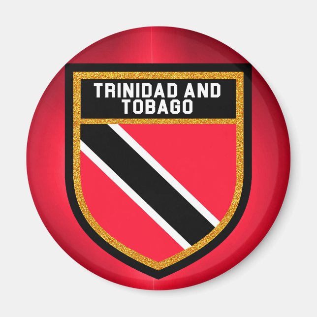 Aimant Drapeau du Trinidad-et-Tobago (Devant)