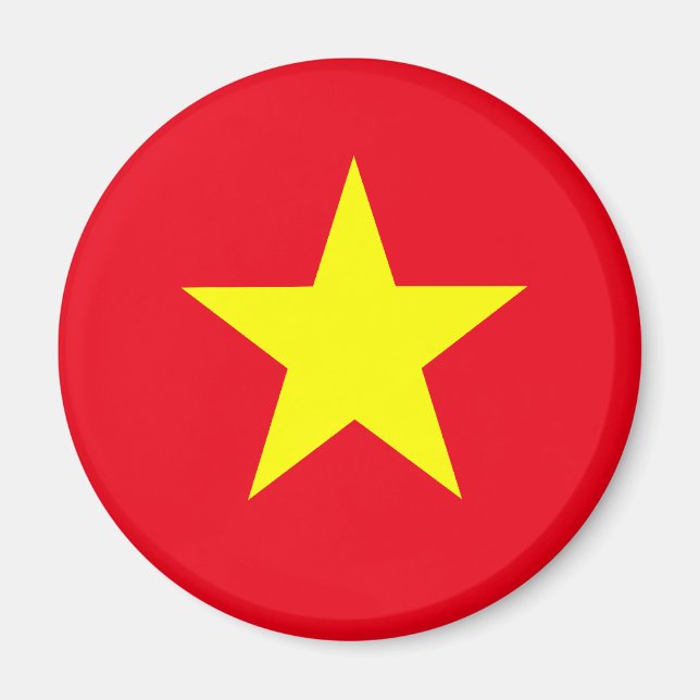 Aimant Drapeau du Vietnam (Devant)
