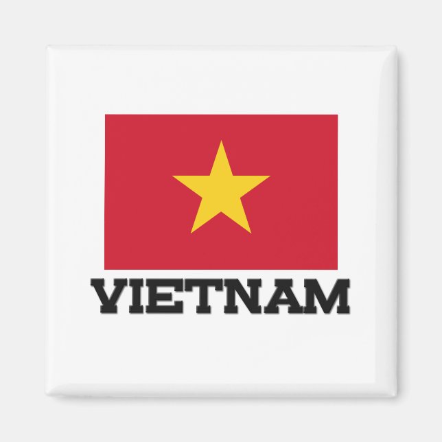 Aimant Drapeau du Vietnam (Devant)