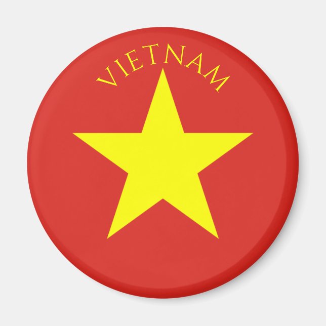 aimant drapeau du vietnam (Devant)