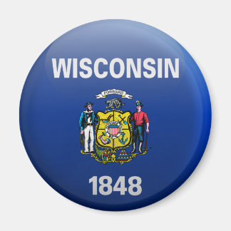 Aimant Drapeau du Wisconsin