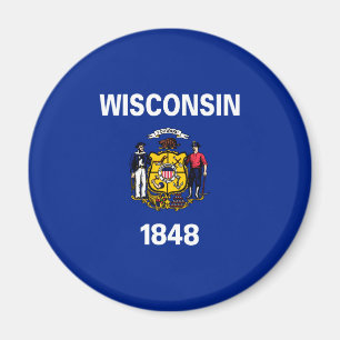 Aimant Drapeau du Wisconsin