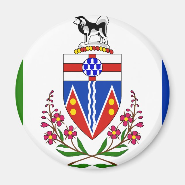 Aimant drapeau du Yukon (Devant)