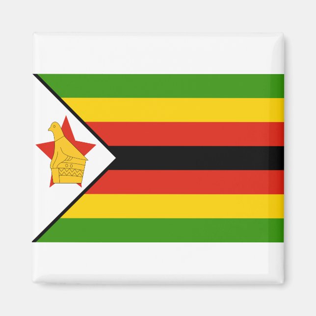 Aimant Drapeau du Zimbabwe (Devant)