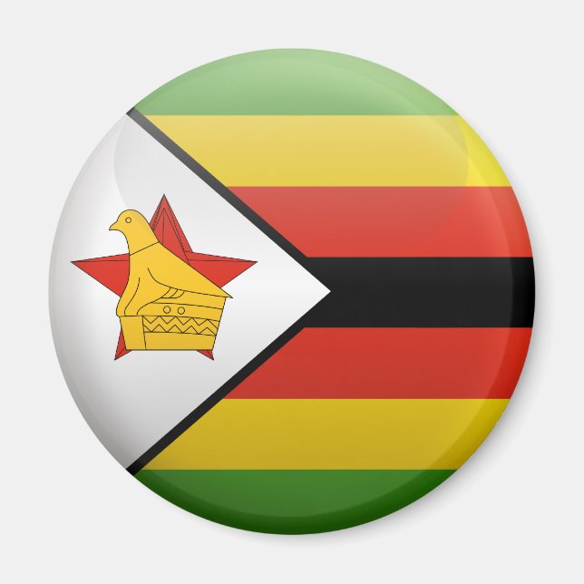 Aimant Drapeau du Zimbabwe (Devant)