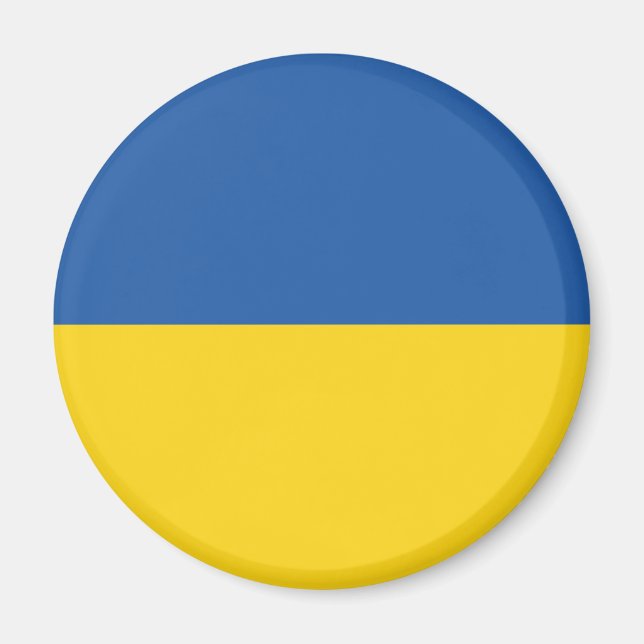 Aimant Drapeau d'Ukraine (Devant)