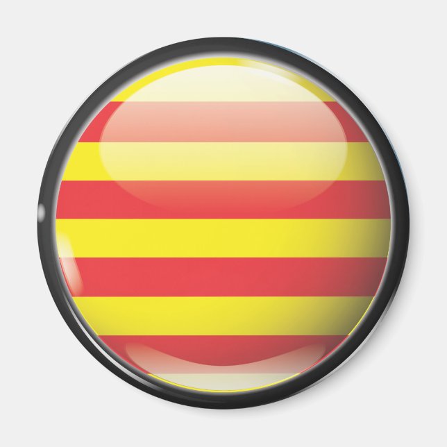 Aimant Drapeau et escudo de Catalogne (Devant)