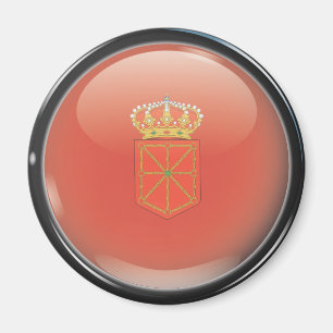 Aimant Drapeau et escudo de Navarre