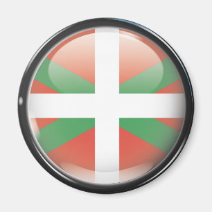 Aimant Drapeau et escudo d'Euskadi