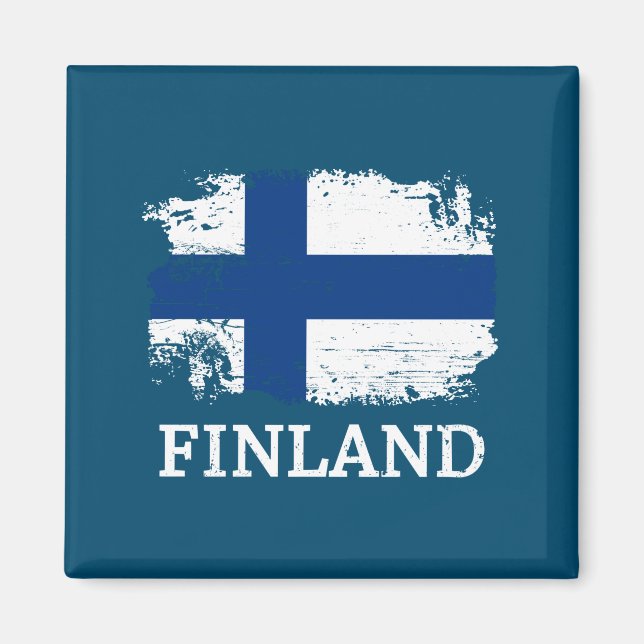 Aimant Drapeau Finlande (Devant)