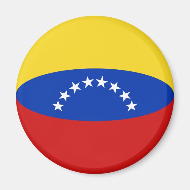 Aimant Drapeau Fish-eye Venezuela (Devant)