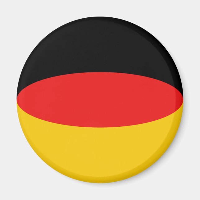 Aimant drapeau fisheye d'Allemagne (Devant)