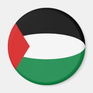 Aimant Drapeau Fisheye de la Palestine