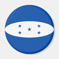 Aimant drapeau fisheye du Honduras