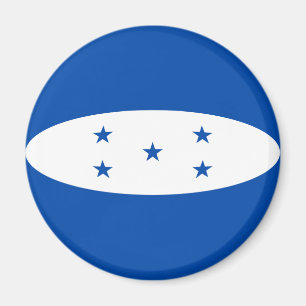 Aimant drapeau fisheye du Honduras
