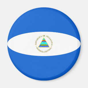 Aimant drapeau fisheye du Nicaragua