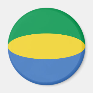 Aimant Drapeau Fisheye Gabon