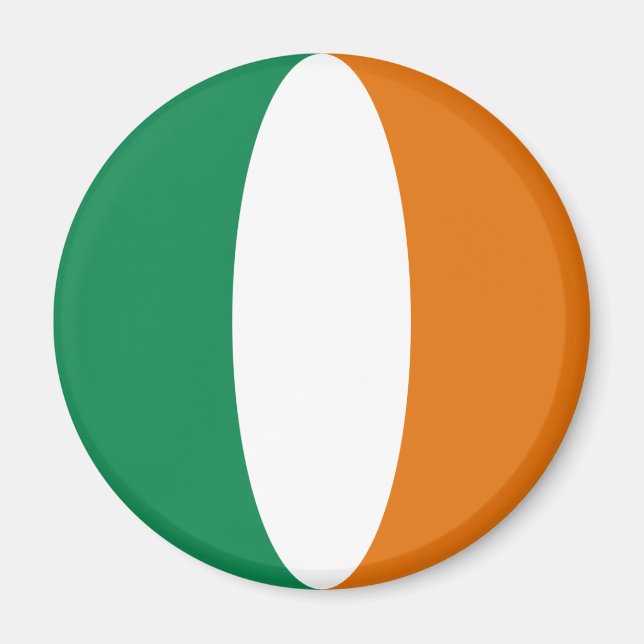 Aimant Drapeau Fisheye Irlande (Devant)