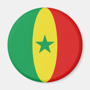 Aimant Drapeau Fisheye Sénégal