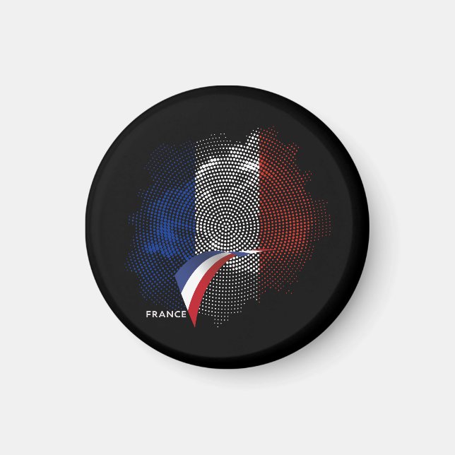 Aimant Drapeau français (Devant)