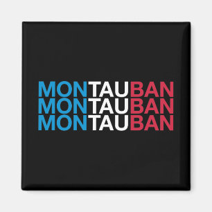 Aimant Drapeau français de MONTAUBAN