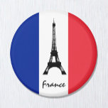 Aimant Drapeau français Magnet, Tour Eiffel, vacances, Fr<br><div class="desc">France Fridge Magnet avec le drapeau français et le symbole de la Tour Eiffel Paris - j'aime mon pays,  voyage,  collection de vacances pour patriotes / fans de sport</div>