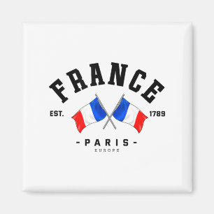 Aimant Drapeau France Cadeau Français France Ami France P