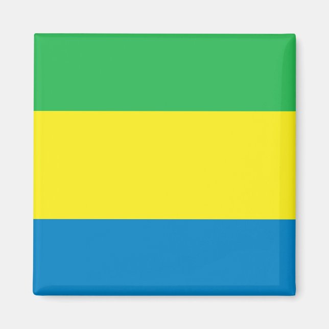 Aimant Drapeau Gabon (Devant)